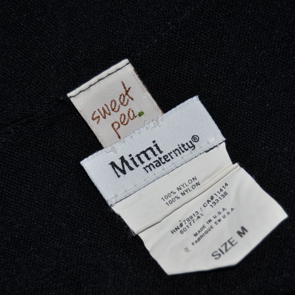 SWEET PEA Black Twist Front Maternity Blouse [F6] - Picture 4 of 6